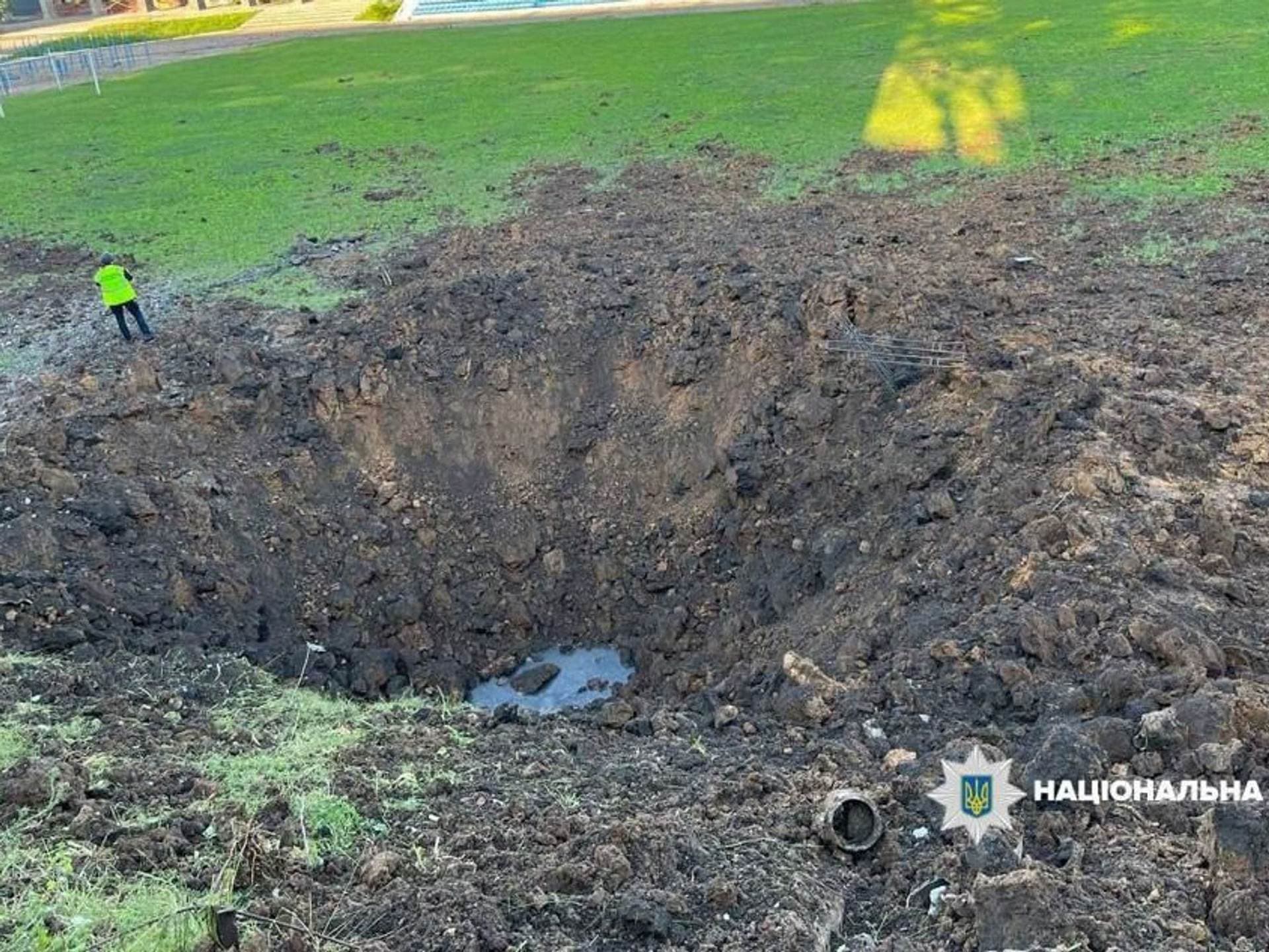 The aftermath of the Russian missile strike on Kharkiv on 16 July