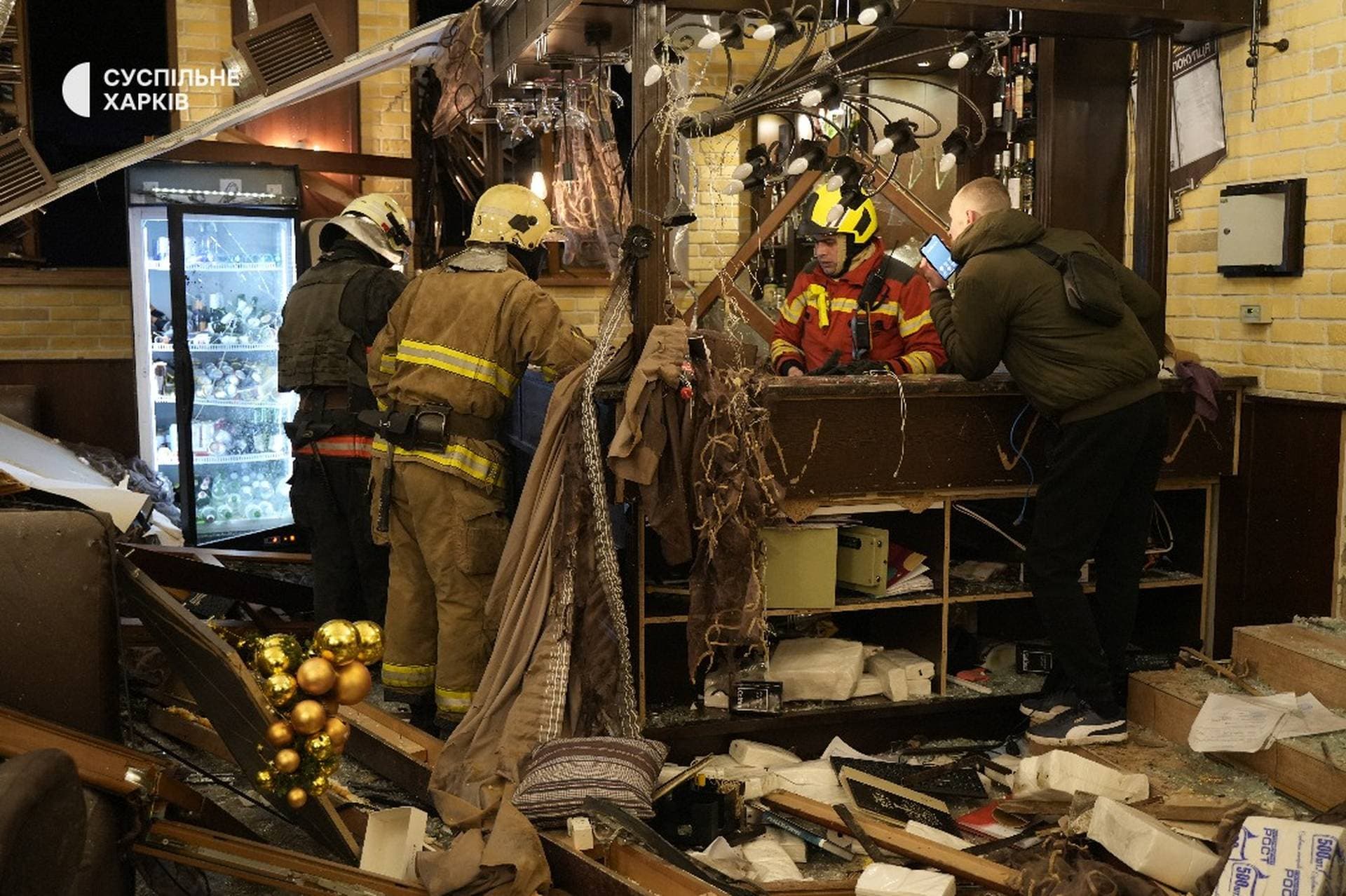 A hotel in the centre of Kharkiv was hit with S-300 missiles