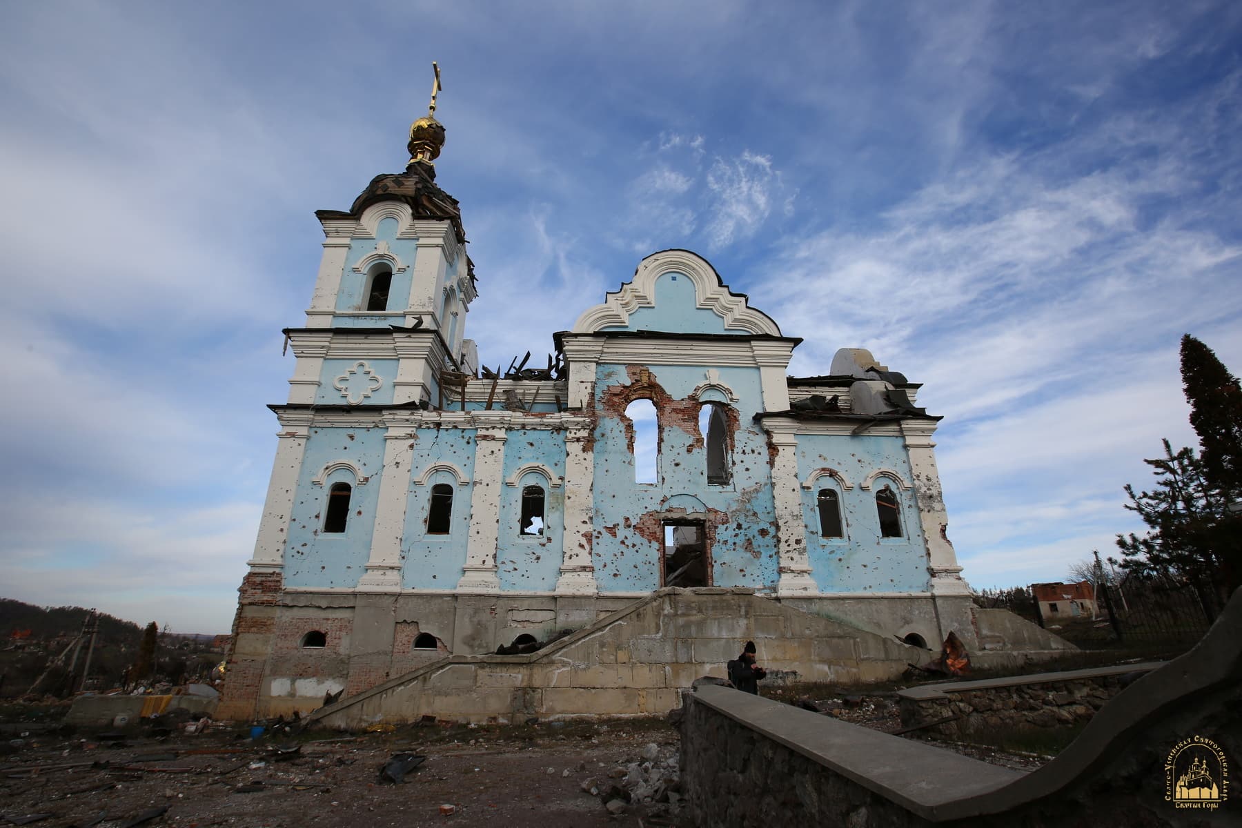 the skete of the Svyatogorsk Lavra in the village of Bohorodychne in Donetsk region